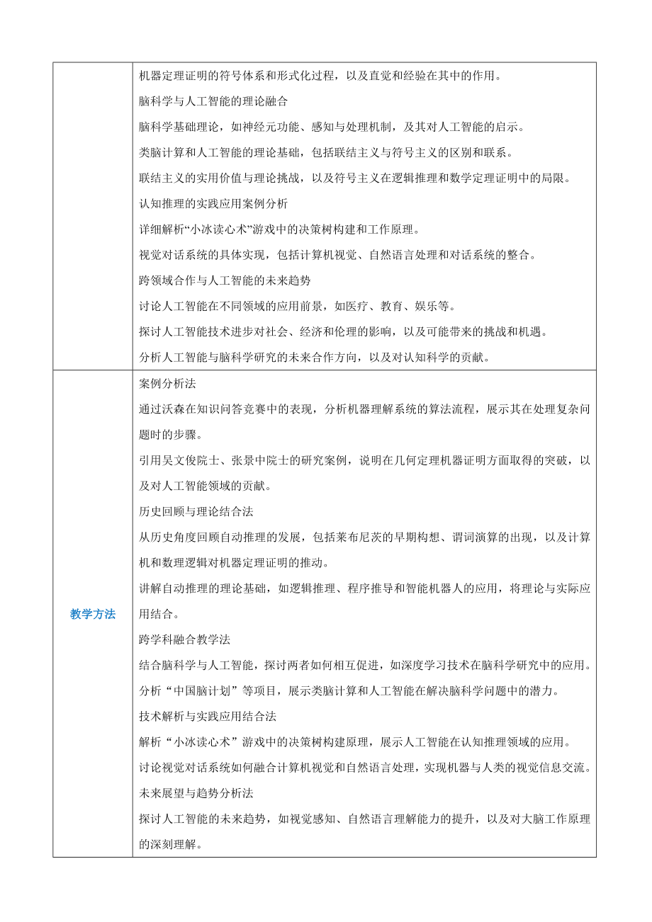 第3章人工智能领域应用3.3机器理解与推理-教案（表格式）-2024新人教中图版（2019）《高中信息技术》选择性必修第四册.docx_第3页