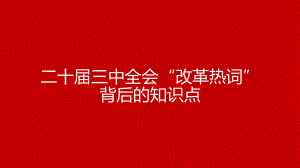 二十届三中全会“改革热词”背后的知识点 ppt课件-2025届高考政治一轮复习统编版.pptx