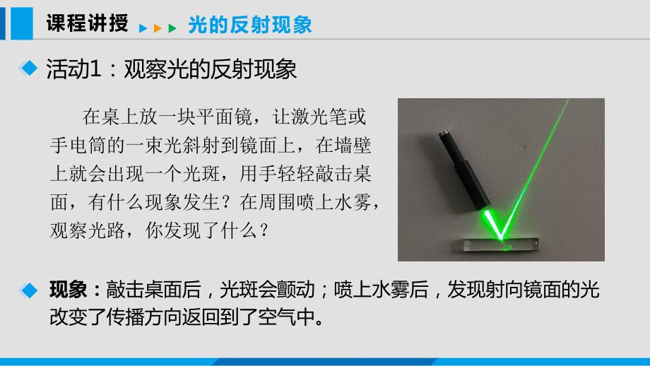 3.2光的反射定律 ppt课件-2024新粤沪版八年级上册《物理》.pptx_第3页