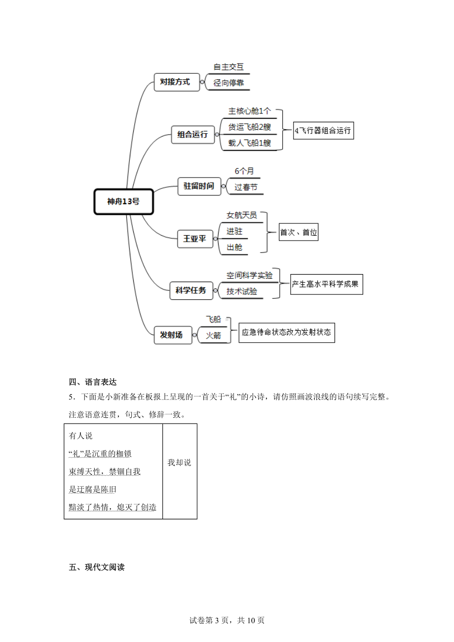 2024年河南省中考定心模拟语文试题（二）.docx_第3页