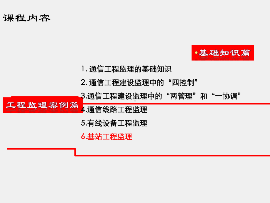 《通信工程监理》课件第6章、基站工程监理.ppt_第1页