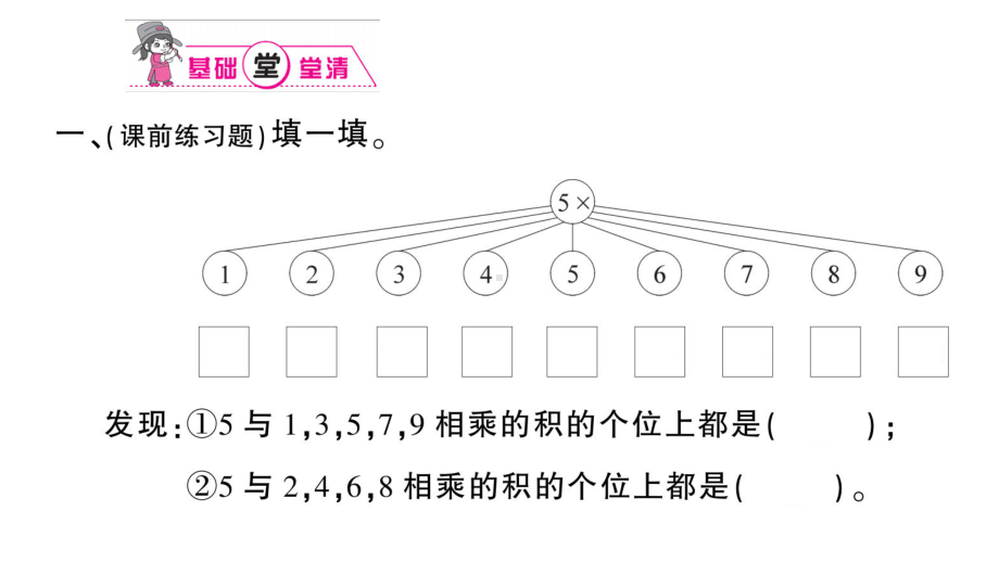 小学数学西师版二年级上册第一单元第5课《5的乘法口诀》第1课时作业课件（2024秋）.pptx_第2页