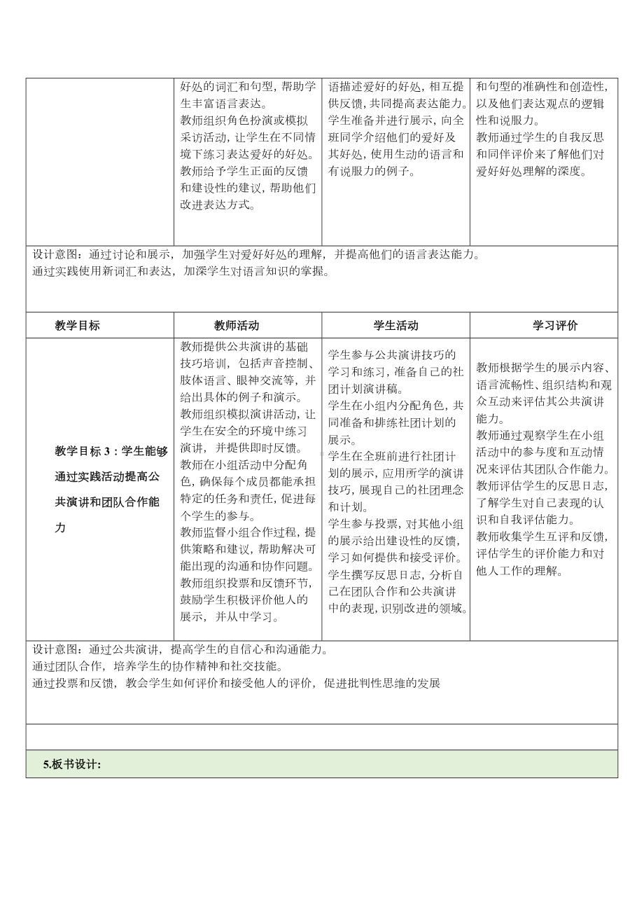 Unit 2 More than fun 第6课时 Presenting ideas+Reflection 教学设计-2024新外研版七年级上册《英语》.docx_第3页