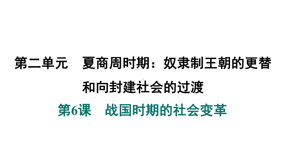 第6课　战国时期的社会变革 课件 2024-2025-统编版历史（2024）七年级上册.pptx_第1页