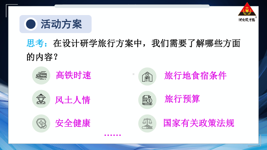 实践 设计一个研学旅行方案 课件 沪科版（2024）物理八年级上册.pptx_第3页