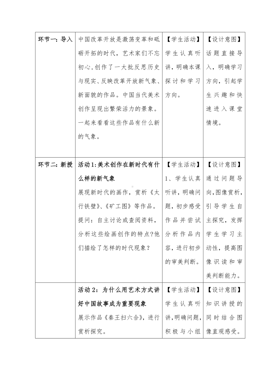 6.3 初心与使命——时代的美术担当 教学设计-2024新人美版（2019）《高中美术》必修美术鉴赏.docx_第2页