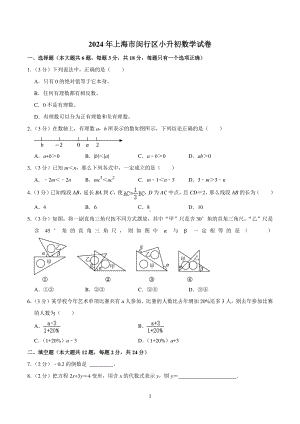 2024年上海市闵行区小升初数学试卷.pdf