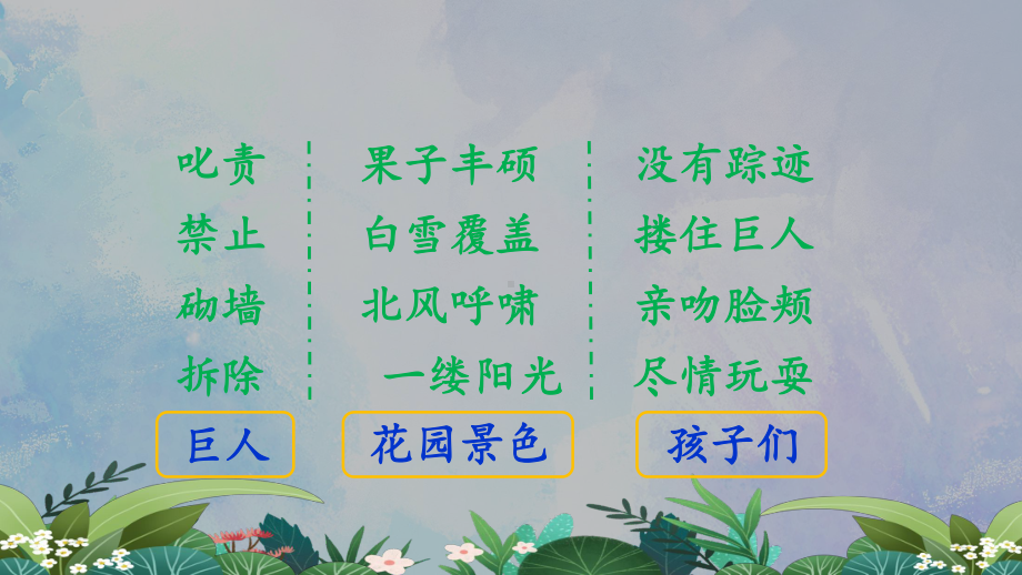 新课标下语文创新教学大赛一等奖：《巨人的花园》教学课件（四下）.pptx_第3页