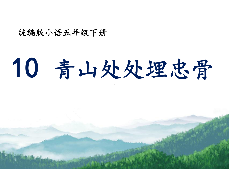 新课标下语文创新教学大赛一等奖：《青山处处埋忠骨》教学课件（五下）.pptx_第2页