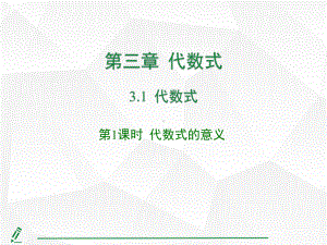 3.1代数式第1课时 代数式的意义课件 人教版（2024）数学七年级上册.pptx