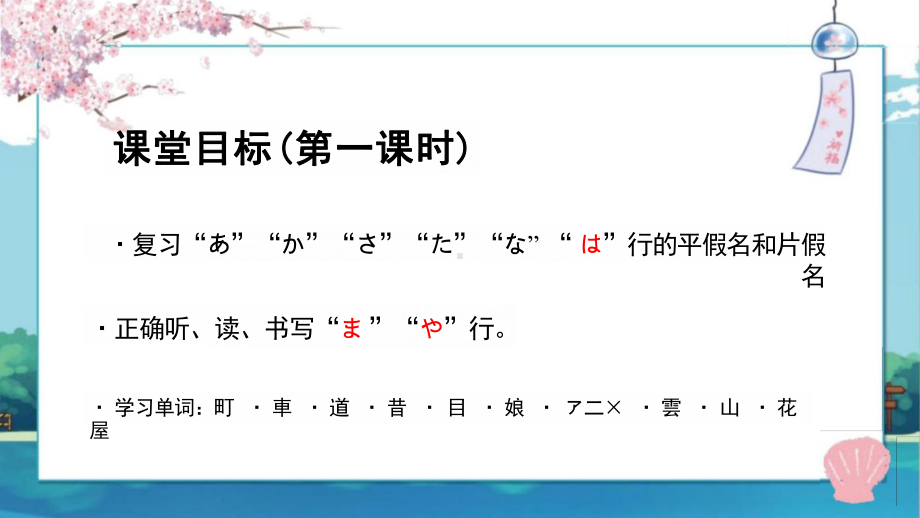 第二课 五十音图-ま_や行 （ppt课件） -2024新人教版《初中日语》必修第一册.pptx_第3页