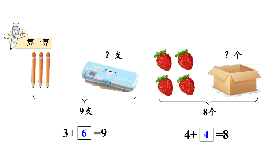 小学数学新北师大版一年级上册第四单元第5课时《小鸡吃食》教学课件（2024秋）.pptx_第2页