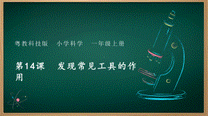 第14课 发现常见工具的作用 ppt课件-2024新粤教粤科版一年级上册《科学》.pptx