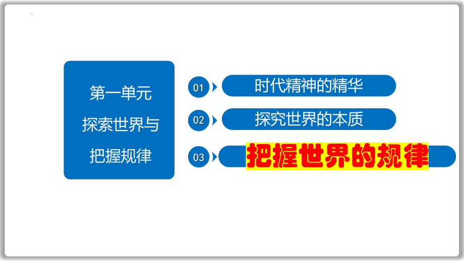 第三课 把握世界的规律ppt课件-2024届高考政治一轮复习统编版必修四哲学与文化.pptx_第1页