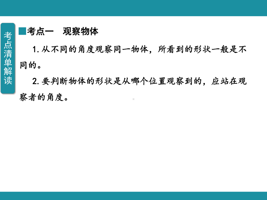 一 观察物体（一） 知识梳理（课件）冀教版数学二年级上册.pptx_第2页