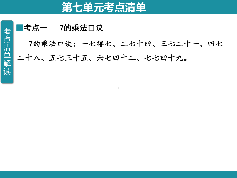 七 表内乘法和除法（二） 知识梳理（课件）冀教版数学二年级上册.pptx_第2页