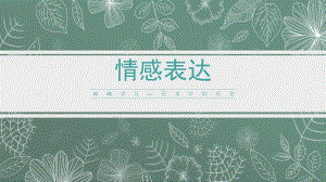 第一单元峥嵘岁月 第1课情感表达 ppt课件 -2024新人教版七年级上册《美术》.pptx