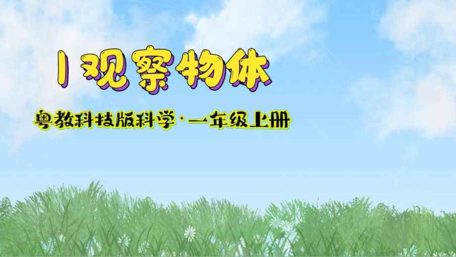 1 观察物体 ppt课件-2024新湘科版一年级上册《科学》.pptx_第2页