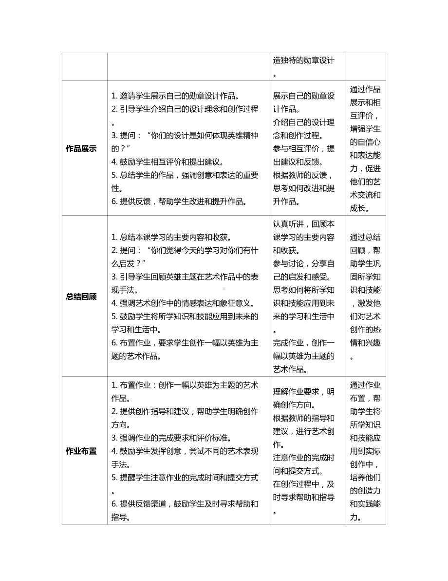 第2课 时光记忆教学设计（表格式）-2024新人教版一年级上册《美术》.docx_第3页