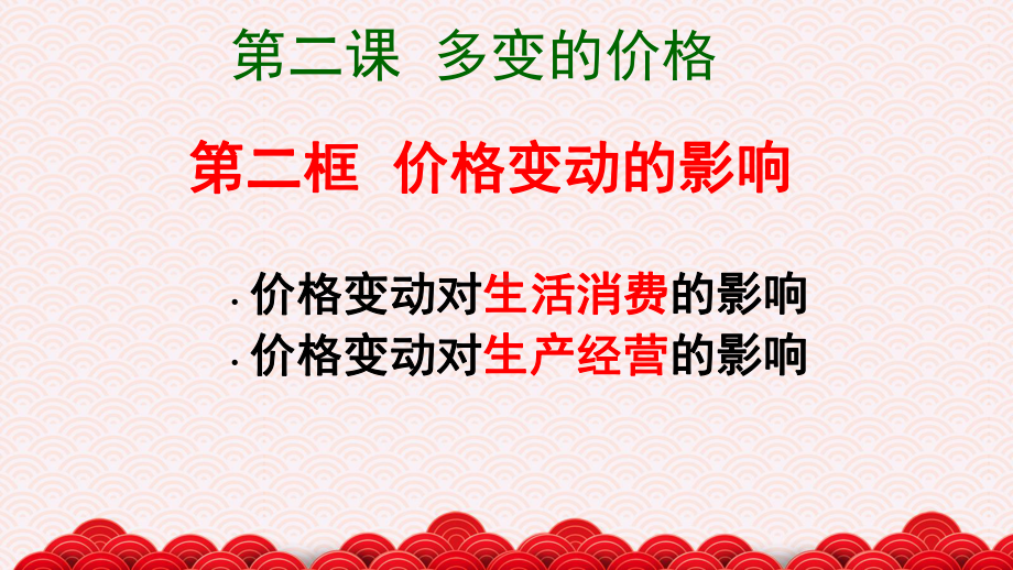 2.2 价格变动的影响-2020-2021学年高中政治人教版必修一课件 (共15张PPT).pptx_第2页