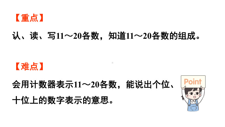 小学数学新西师版一年级上册第四单元10~20的认识第3课时《认识11~20》教学课件（2024秋）.pptx_第3页