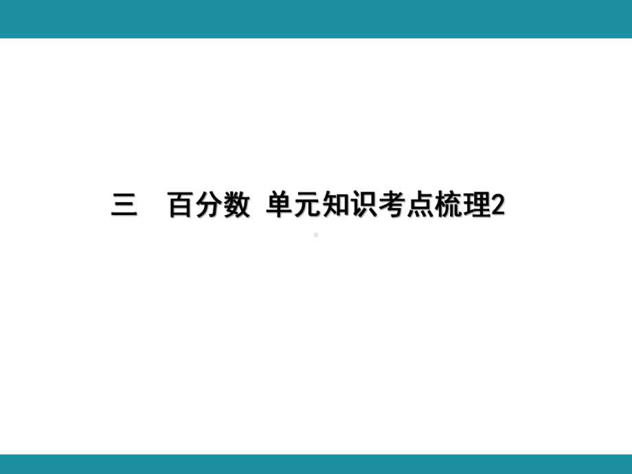 三百分数 单元知识考点梳理2（课件）-2024-2025学年冀教版数学五年级上册.pptx_第1页