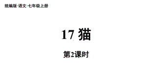 初中语文新人教部编版七年级上册第5单元 17《猫 》课时2教学课件（2024秋）.pptx