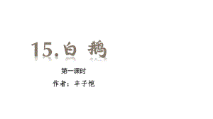 四年级下册语文课件-15.白鹅(共53张PPT).pptx