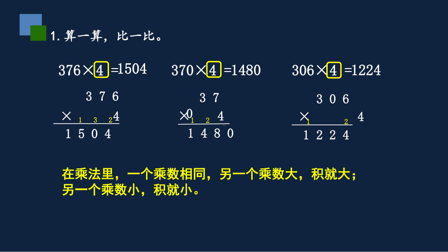 无锡苏教版三年级数学上册第一单元《两、三位数乘一位数的计算及应用复习(第2课时)》课件.pptx_第2页