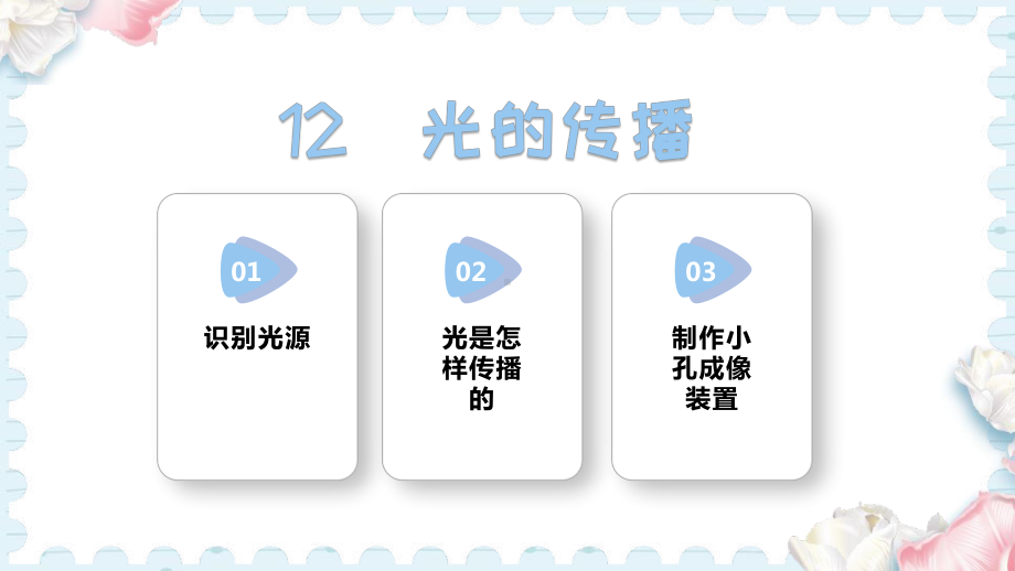 12 光的传播（课件）-2024-2025学年科学五年级上册人教鄂教版.pptx_第1页