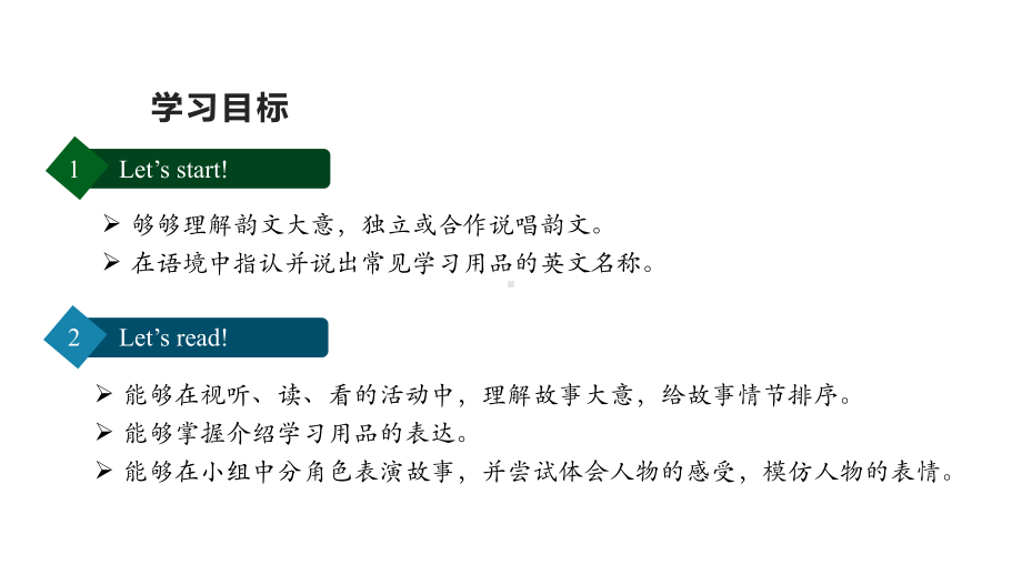 Unit5 School thingsLesson1Let’s start! & Let’s read! （ppt课件） (共20张PPT)-2024新外研版（新交际）一年级上册《英语》.pptx_第2页