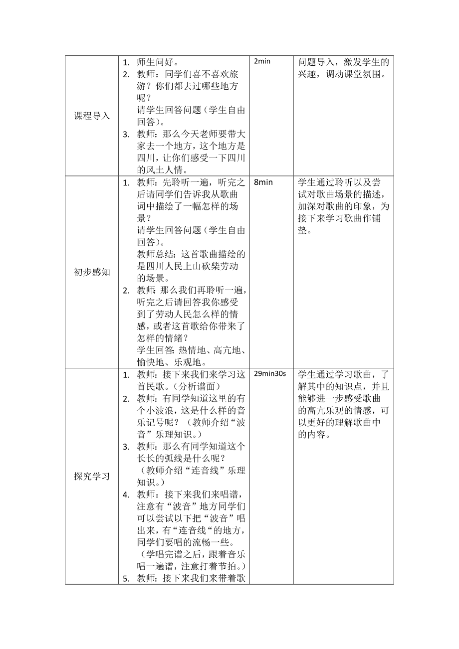 太阳出来喜洋洋（教案）花城版音乐三年级上册.docx_第2页