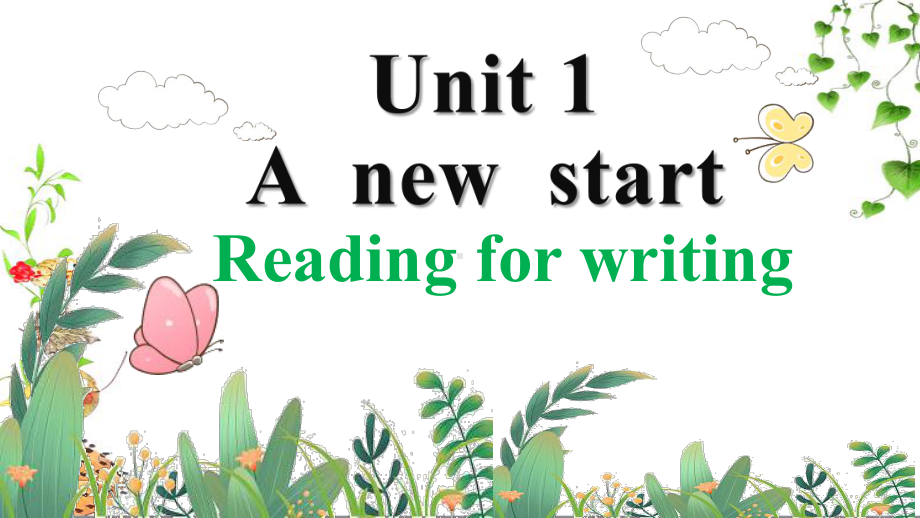 Unit 1 A new start-Reading for writing （ppt课件） -2024新外研版七年级上册《英语》.pptx_第1页