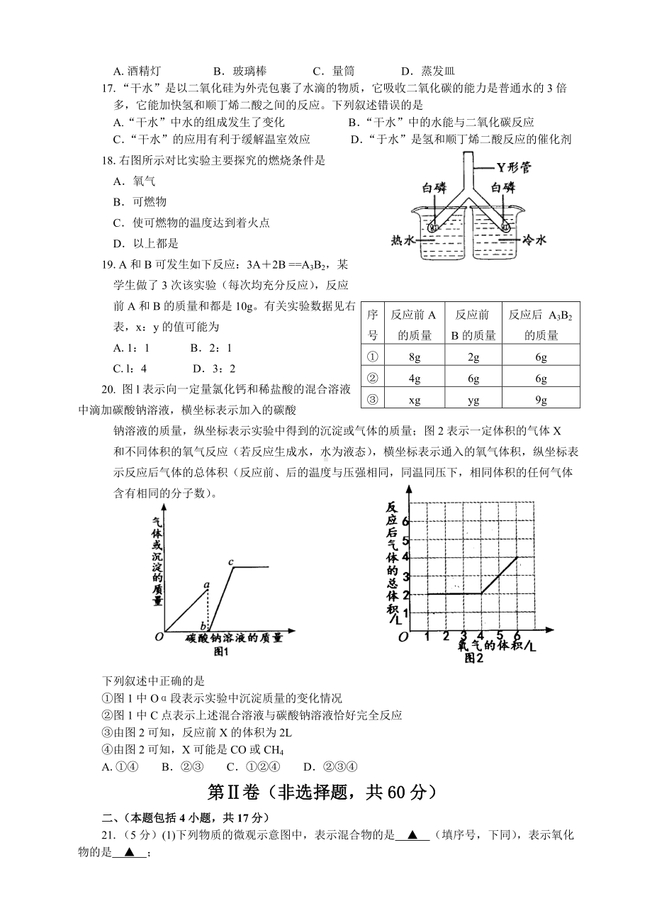 常州市2011年中考化学试题（w版无答案）.doc_第2页