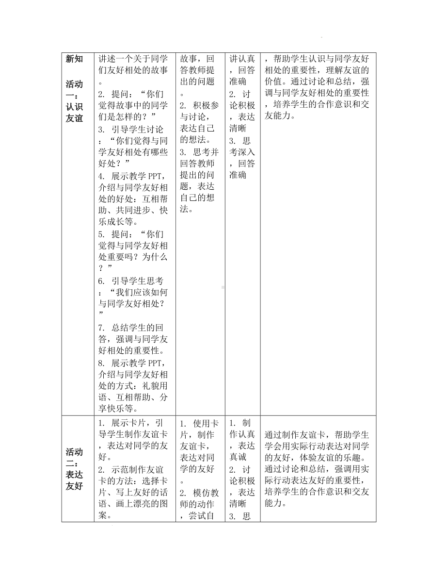 6 《手拉手 交朋友》（教学设计）-（2024新部编）统编版一年级上册《道德与法治》.docx_第3页