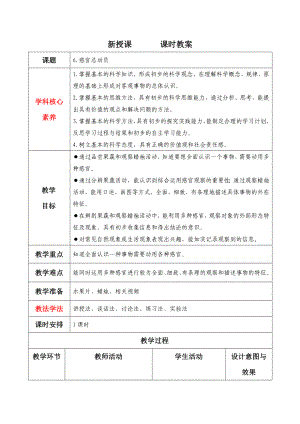 6《感官总动员》（教学设计）-2024新苏教版一年级上册《科学》.docx