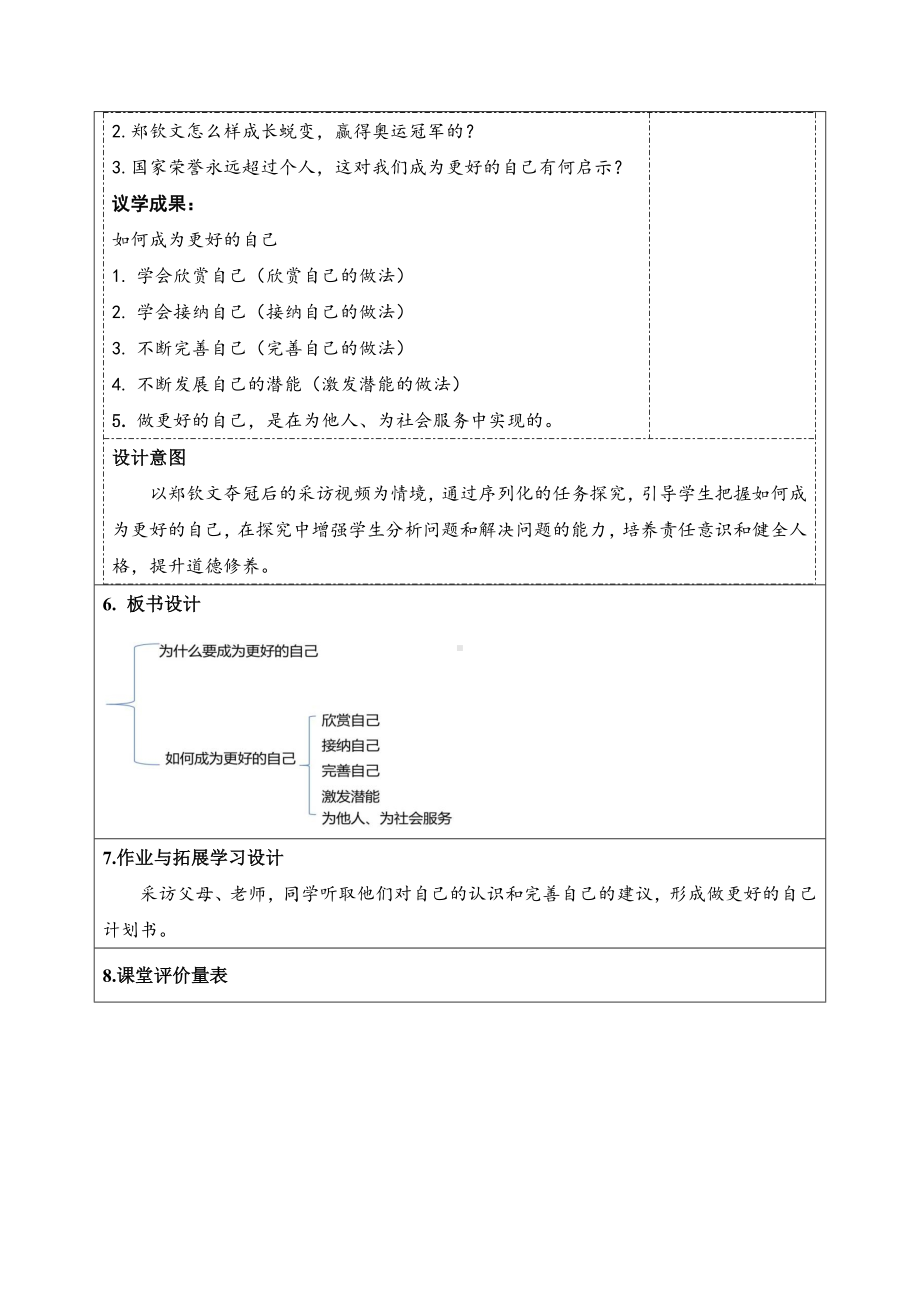 2.2 做更好的自己 教案-（2024部）新统编版七年级上册《道德与法治》.docx_第3页