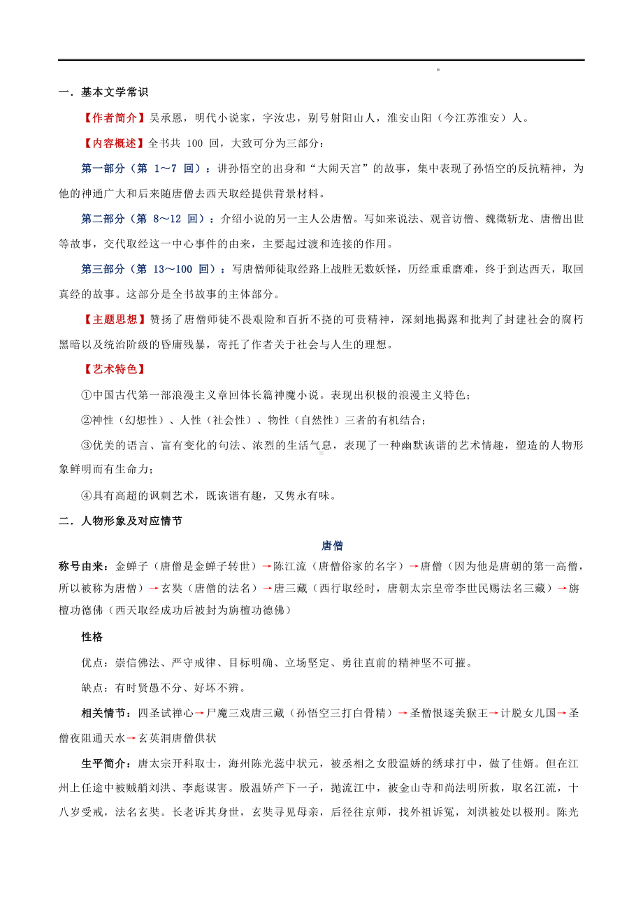 《西游记》知识点整理与必做题目.docx_第2页