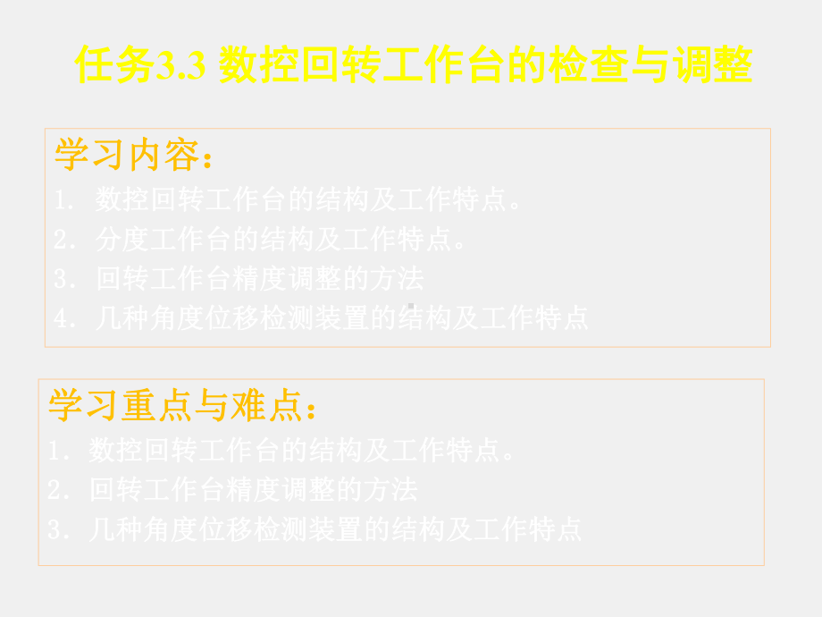 《数控机床机械保养检查与故障排除》课件单元3.3 数控回转工作台.ppt_第2页