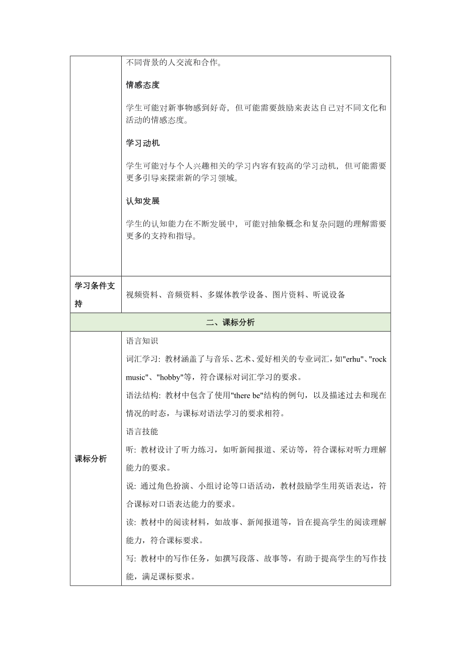 2024新外研版七年级《英语》上册Unit 2 More than fun 大单元教学设计.docx_第3页