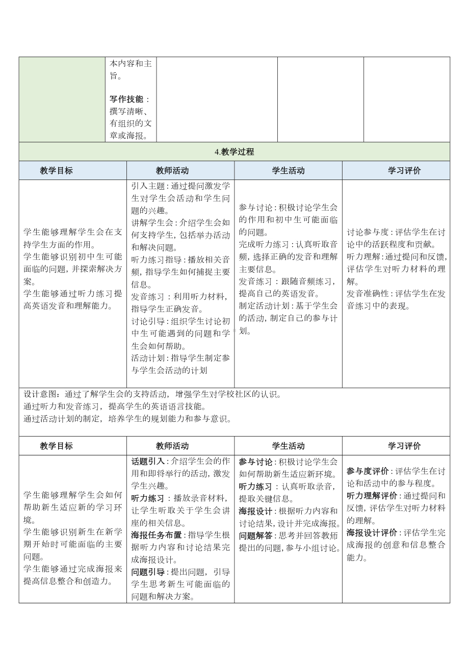 Unit 1 A new start 第4课时教学设计-2024新外研版七年级《英语》上册.docx_第3页