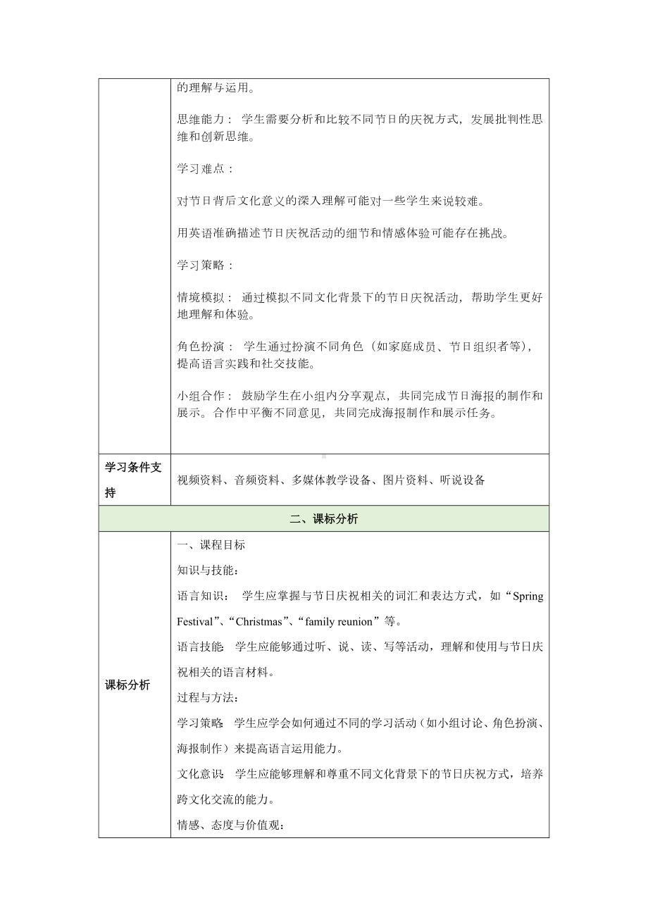 2024新外研版七年级《英语》上册Unit 4 Time to celebrate 大单元教学设计.docx_第3页