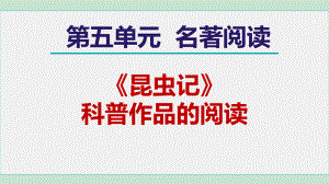 名著导读《昆虫记》 课件 2024-2025学年统编版五四学制语文八年级上册.ppt