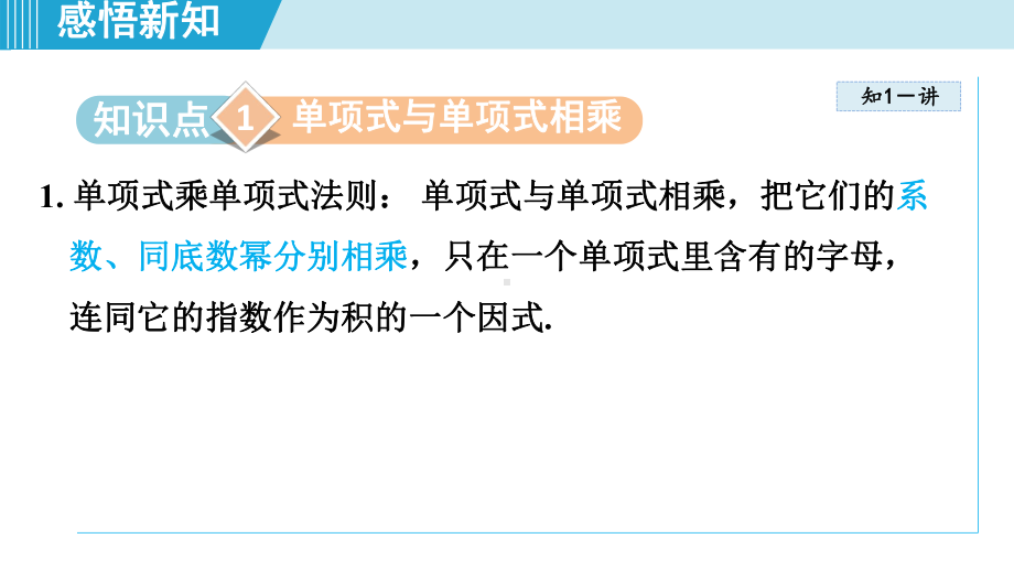 1.1.4 单项式的乘法 1.1.5 多项式的乘法课件 2024-2025学年湘教版数学七年级下册.pptx_第2页