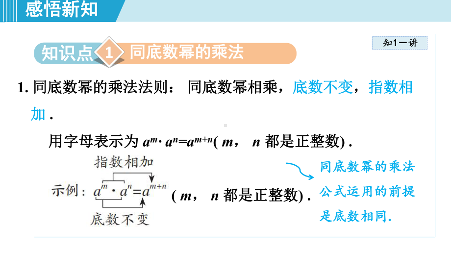 1.1.1 同底数幂的乘法 1.1.2 幂的乘方 1.1.3 积的乘方课件 2024-2025学年湘教版数学七年级下册.pptx_第2页