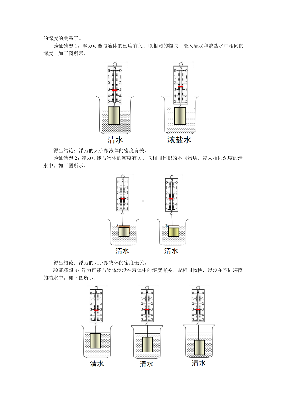 10.3科学探究：浮力的大小（教案）2024-2025学年度教科版物理八年级下册.doc_第3页