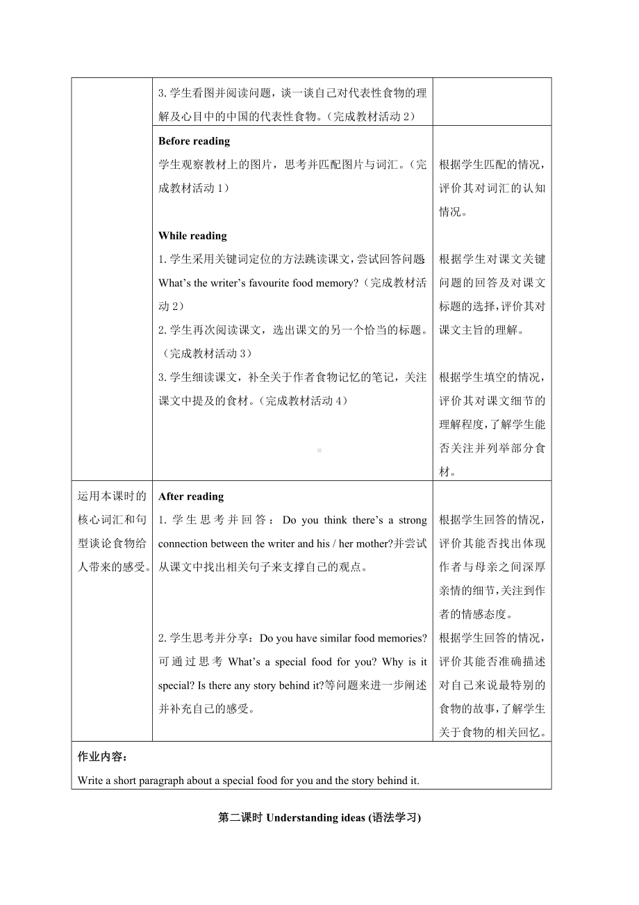 2025新外研版七年级下册《英语》Unit3 Food matters教学设计（6课时）.docx_第2页