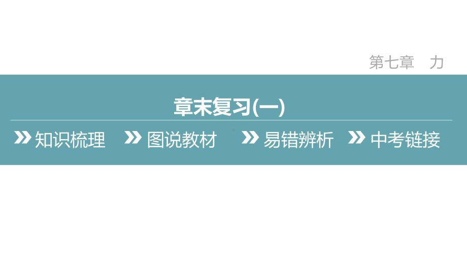 第七章　力章末复习(一) 课件 2024-2025学年度人教版物理八年级下册.pptx_第2页