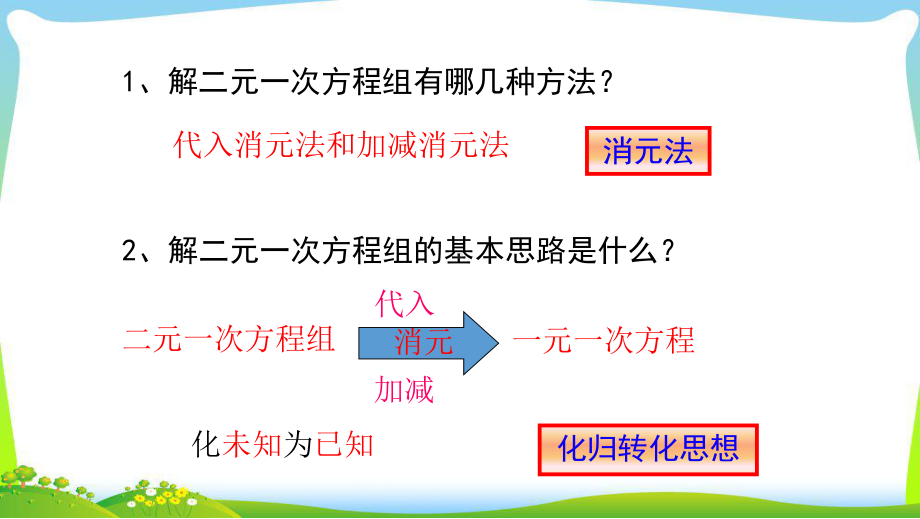 6.3三元一次方程组及其解法 课件 2024-2025学年华东师大版数学七年级下册.ppt_第3页