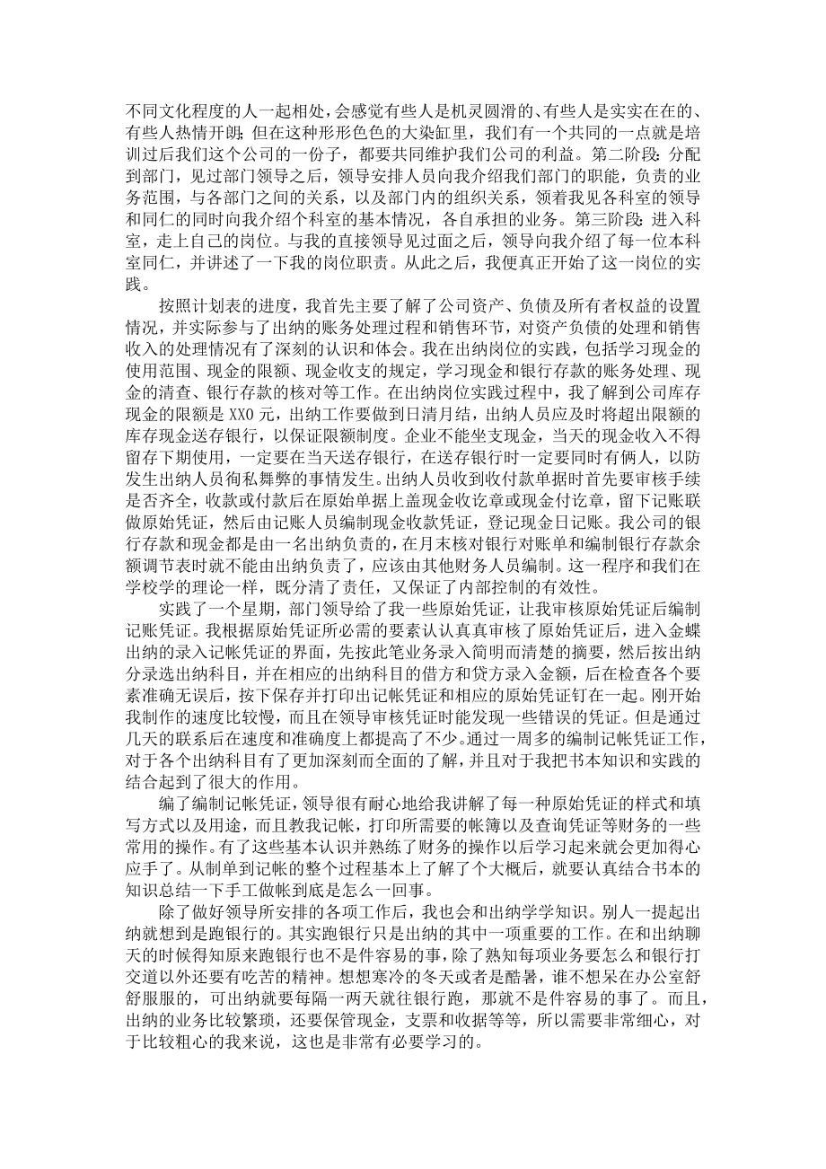 出纳实习报告范文（精选10篇）.docx_第3页